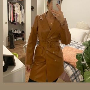 Princess Polly leather coat